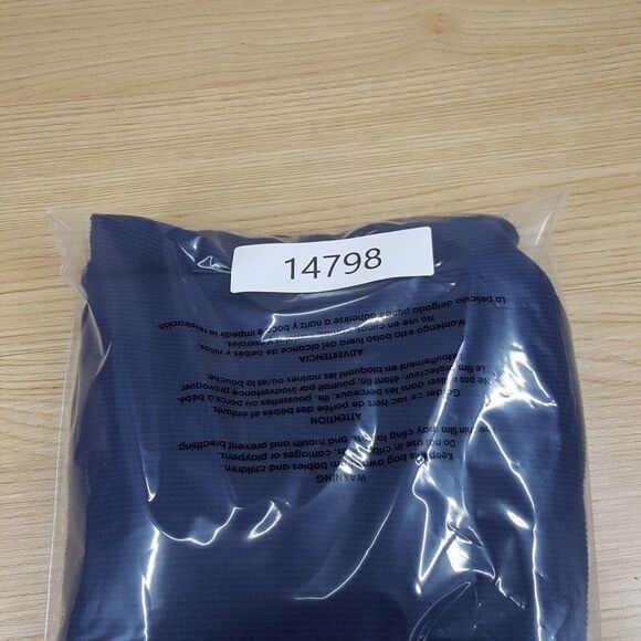 CLUB ROOM Shirt Mens XL Blue Pullover Crew Waffle Knit Thermal Long Sleeve - Picture 6 of 6